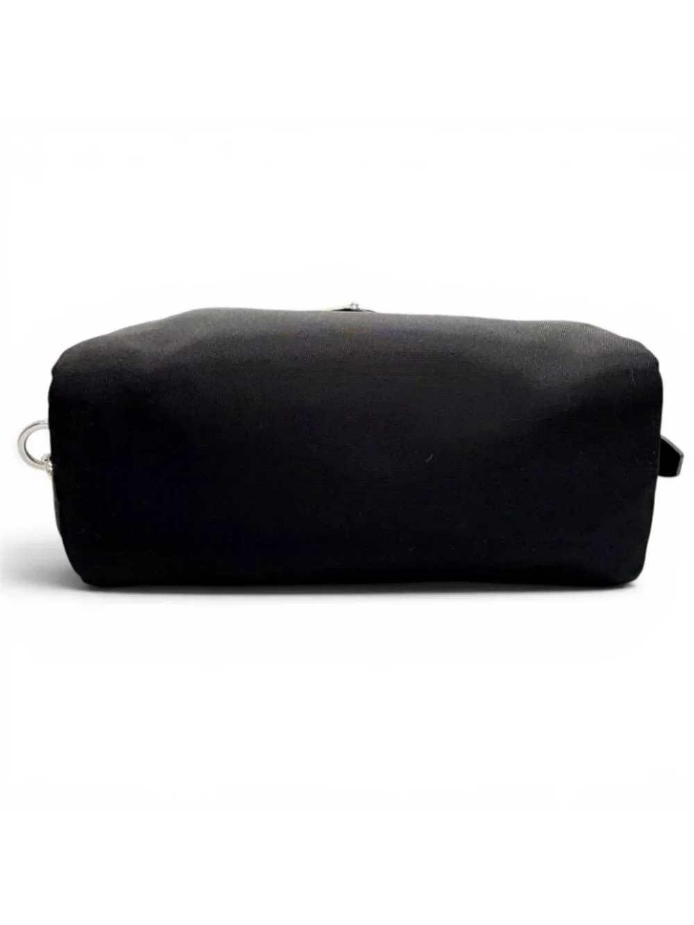 Prada Vera Re-Nylon Mini Pouch Small Triangle Logo Plate Makeup Black